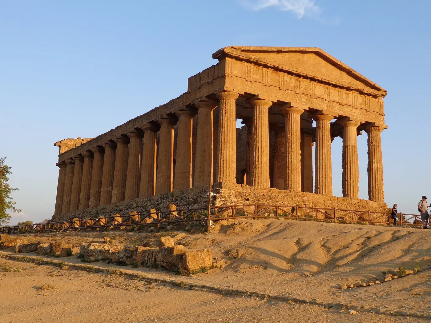 Il Tempio della Concordia visto da ovest