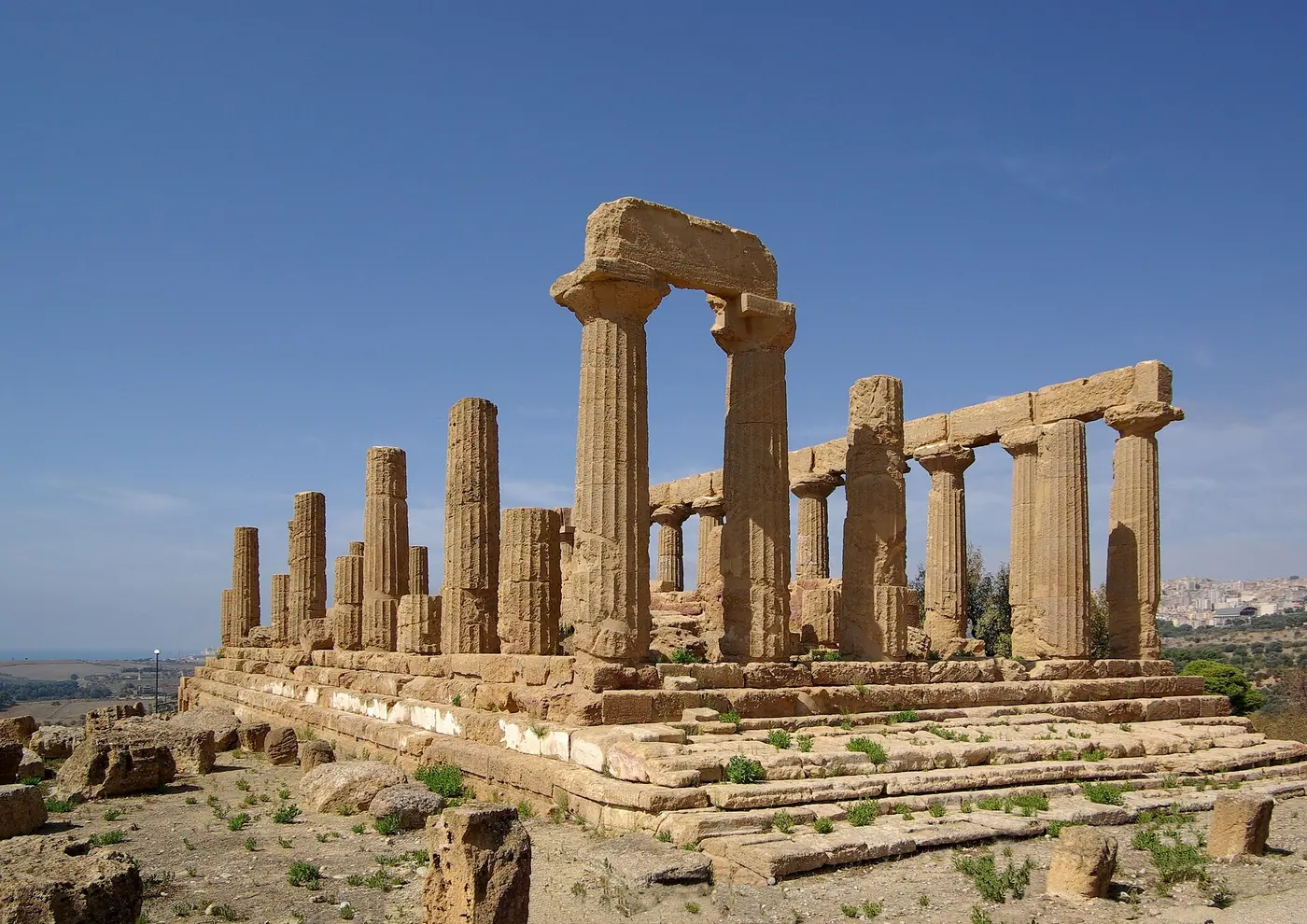 Il Tempio di Giunone chiude la Collina dei Templi sul lato orientale